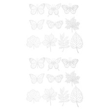 2 Sets Pochoirs De Peinture Cyanotype Fournitures Gravure Matériel Bricolage