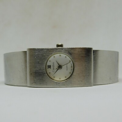 Cardini Silver Tone Quartz Analog Ladies Watch Sz. 6 3/4''
