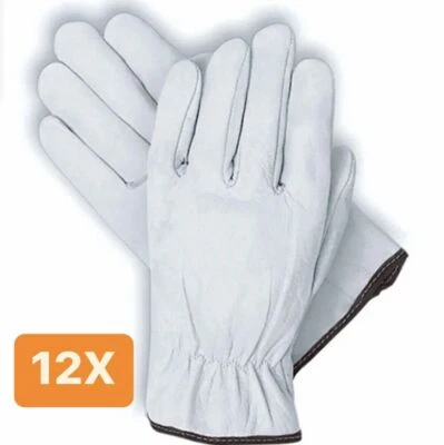 CONSORTE Arbeitshandschuhe Leder Montage Handschuhe Ziegenleder Gartenhandschuhe Gr 9-10