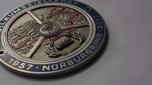 Audi Nürburgring Grill Badge Emblem Badge Oldtimer Grill Badge Emblem Badge Logo - Bild 5 von 10