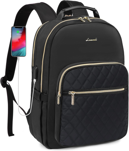 LAPTOP BACKPACK PURSE for WOMEN LARGE BUSINESS WORK BAG FITS 15.6" LAPTOP USB - Picture 26 of 37