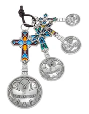 GANZ Measuring Spoons Crosses 4pc set Color  ER70365 Easy to Gift Wrap in Box
