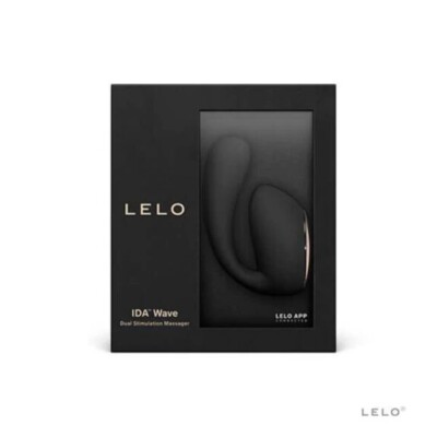 Lelo Ida Wave Rechargeable Massager - Black, App-Connected, Waterproof, For wome