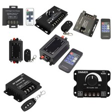 DC 12V 24V 3Key 11Key LED Single Color Dimmer 8A 20A 30A Wireless Remote Control