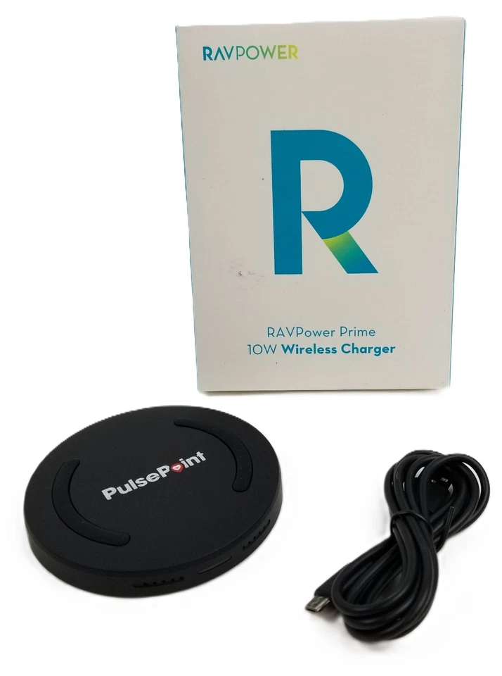 2 RAVPower RP-PC014 Carga Rápida Qi Almohadilla de Carga Inalámbrica 10W con Cable 5V/2A NUEVO Foto 2 de 4