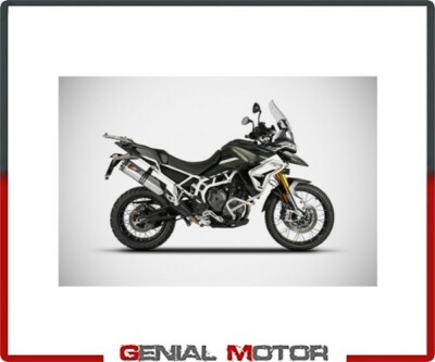 Auspuff Schalldaempfer ZARD ZTP513S10SCO INOX E5 TRIUMPH TIGER 900 M.Y.2020 2021
