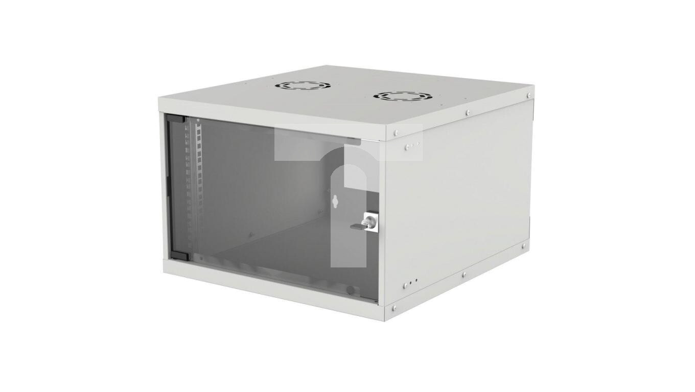 HANGING CABINET 6U 540x400 RACK 19 BASIC FLATPACK GRAY /T2UK