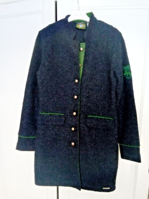 Hammerschmid Trachtenmantel Walkmantel 100% Wolle sehr edel und schön Gr. 38
