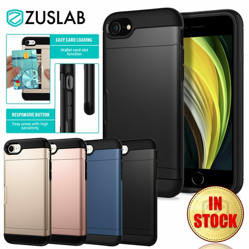 iPhone SE 2020 2nd Case ZUSLAB Wallet Card Holder Case Cover For Apple - Picture 17 of 22