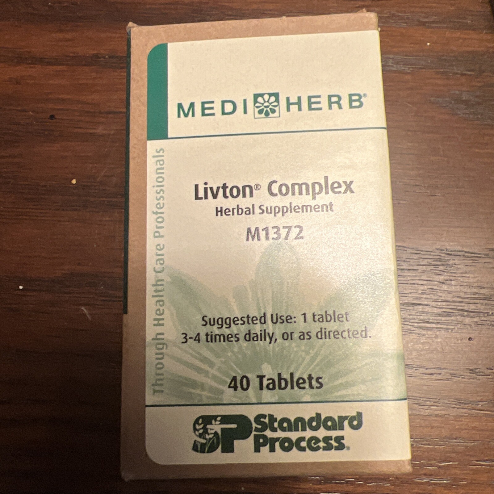 Medi Herb Livton Complex By Standard Process. 40 Tablets. Exp. 3/1/25