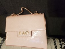 fao schwarz pink embossed bag