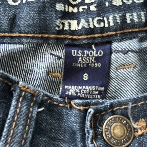 US Polo Assn. Boys Navy Blue Straight Jeans Size 8 - Picture 10 of 12
