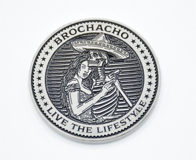TACHUNTFISH BROCHACHO CHALLENGE COIN 1.75  X 1.75'' ''EST 2016'' ARROWHEAD NOVESKE