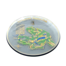 Rare Vintage TPC Tournament Players Club Headquarters Gold Laced Plate