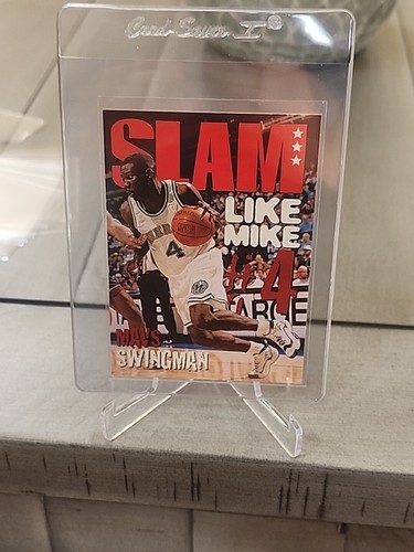 1997 Fleer/Skybox NBA Hoops SLAM - #320 Michael Finley "Mavs Swingman Like Mike" - Picture 3 of 4