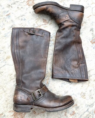 Frye Tall Harness Boots Sz 6.5