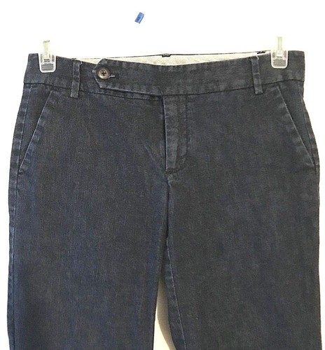 Gap Straight Fit Flared Leg Blue Wash Jeans Denim Women's Sz 2 - Picture 2 of 6