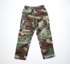 Vtg 90s Mens M Woodland Camouflage Hot Weather Combat Cargo Pants Trousers USA