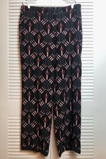VALENTINO  Love Blade-print silk trousers Size XL NWT $1950