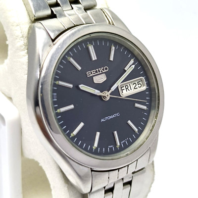 Seiko 5 Automatic 7S26-00X0 Day/Date Vintage Blue Dial Men s Watch ANS1ARL7