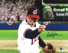 CHARLIE SHEEN SIGNED AUTOGRAPH MAJOR LEAGUE 11X14 PHOTO BAS BECKETT