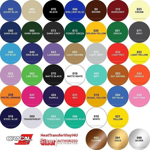 Oracal 651 Craft & Hobby Adhesive Sign Vinyl 12" x 10 Yards **Free Shipping** - Picture 2 of 46