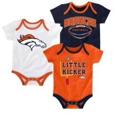 Denver Broncos Outerstuff Infant NFL 3 Points 3 Piece Bodysuit Set