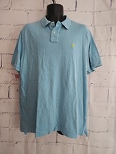 Ralph Lauren Polo Classic Fit Shirt Size XL Blue Short Sleeve 2 Button Collar