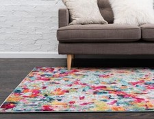 5' x 8' New Area Rug Multi H 39857 Home Decorative Art Soft Carpet Collectible