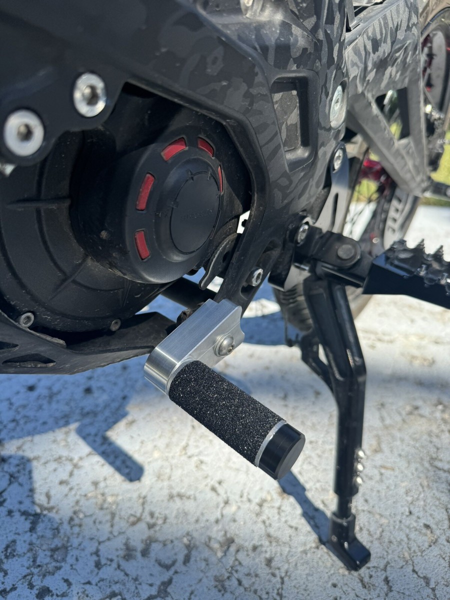 KEMIMOTO Soporte De Estriberas Compatible Con Sur Ron Light Bee X Y S X260 X160 Motocicleta Dirt Bike Negro