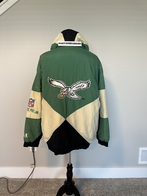 Kelly Green Starter Jacket Vintage Philadelphia Eagles Logo