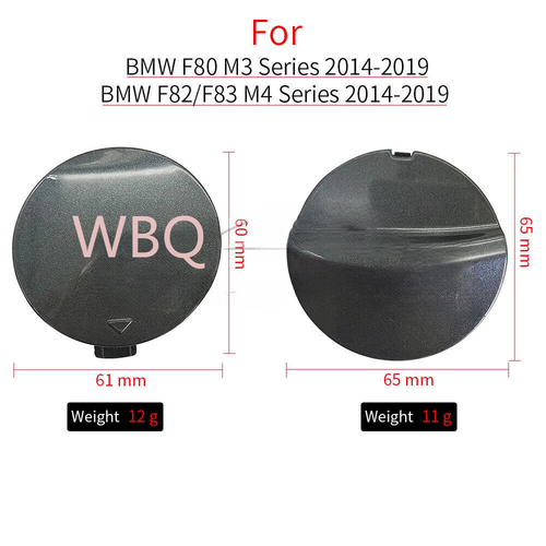 Fit 2014-2018 For BMW M4 F82 F82 Front Rear Bumper Tow Hook Cover 51118063105 - Foto 19 di 51