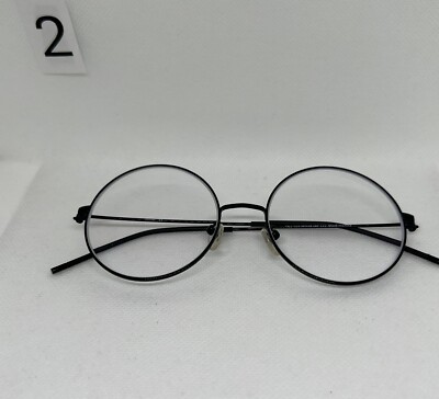 Firmoo Round Eyeglasses YSL17115 50 18-140 C11 Black Frame - Main Image