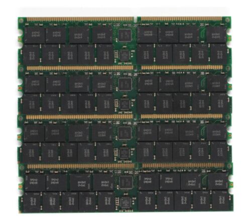 SUN SERVER RAM 8GB KIT 4X 2GB DDR1 PC3200R DDR PC3200 DDR400 400MHZ ECC-REG - Picture 2 of 2