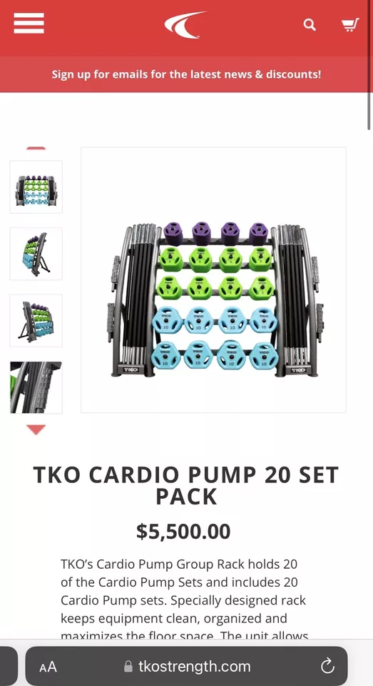TKO cardio pump group pack - Image 2 of 3