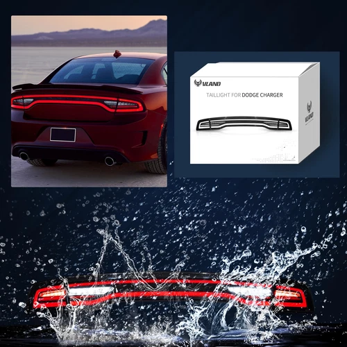 VLAND LED Tail lights Fit 2011-2014 Dodge Charger DRL Sequential & Animation L+R - Bild 9 von 9