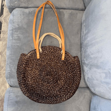 Street Level Suasti Straw Tote, Msrp $90