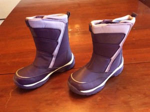 Lands-End-Girls-Snow-Flurry-Boots-Youth-Size-3-Purple