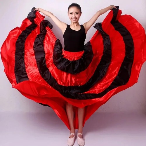 Skirt Opening Dance Large Swing Skirt Performance Dance Skirt Belly Dance Dress - Picture 3 of 7