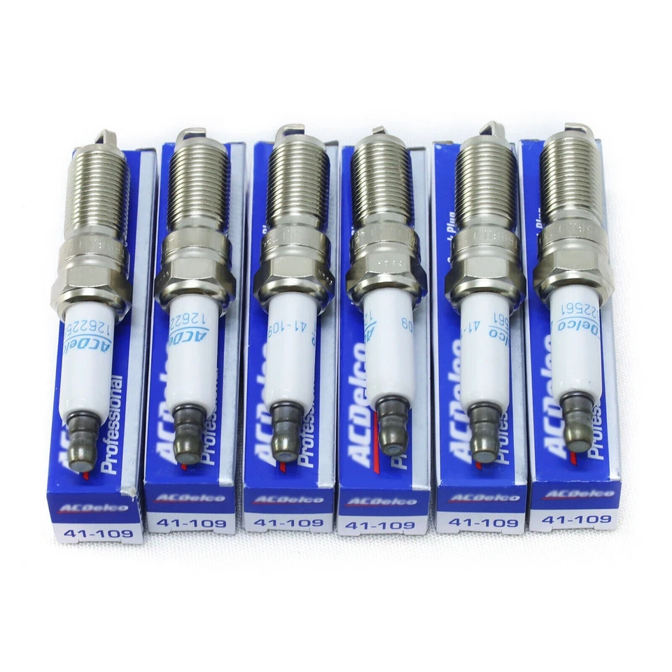 6X Iridium Spark Plugs 41-109 12622561 For Buick Cadillac Chevrolet GMC US HOT Foto 4 de 4
