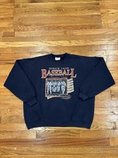 Vintage Players Pullover Baseball Graphic Sweatshirt Men XL Made In USA