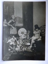 BAMBINA BAMBOLA lenci doll toy giocattolo carnevale costumi vecchia FOTO 2