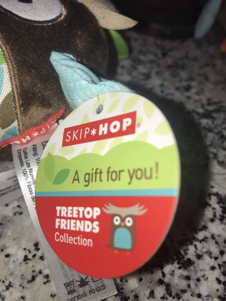 OBTIENES 2 Nuevos SKIP HOP Felpa Marrón Retro Búho Bebé Shake Bell Sonajero Cuna Móvil Foto 2 de 4