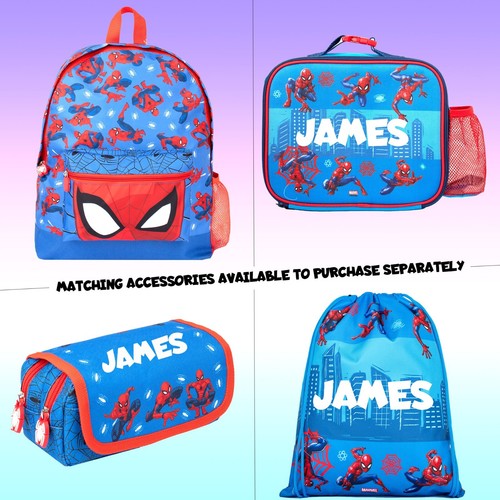 Marvel Spiderman personalisierte Bleistifthülle, blau personalisierte Schule Bleistiftetui - Bild 6 von 8