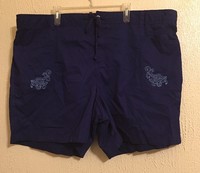 Women's Basic Edition Casual Blue Shorts 3x Women's Basic Edition Casual Blue Shorts 3x