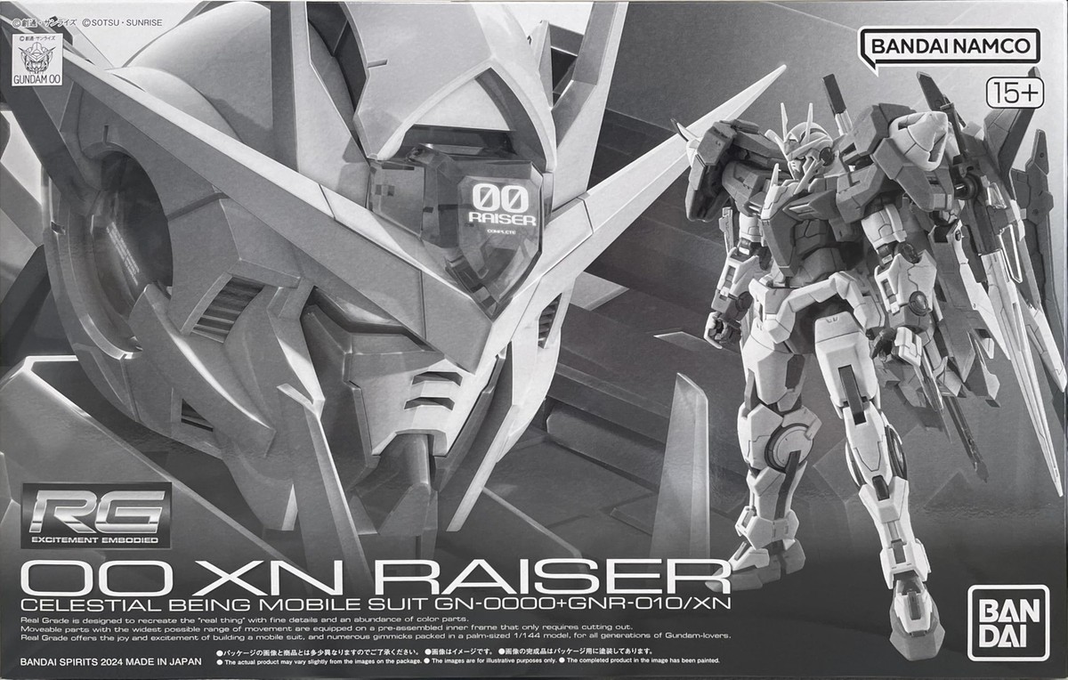 RG 1/144 GN-0000+GNR-010/XN GUNDAM OO XN RAISER Plastic Model Kit