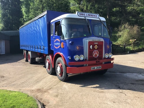 Atkinson Defender Curtain Sided Lorry 1973 with Crossley Gas Engine - Picture 1 of 15