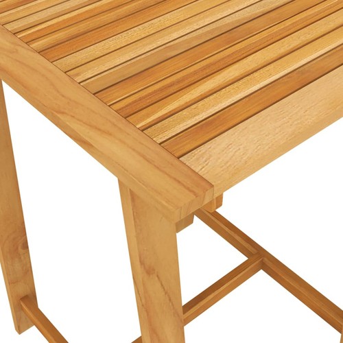 Tidyard 5 Piece Patio Bar Set Acacia Wood Table and 4 Bar Stool Chairs with K2G2 - Picture 7 of 12