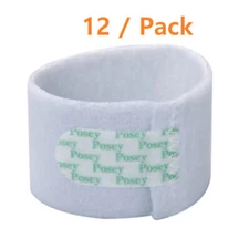 12 Ct. Posey Circumstraint Board Straps, Foam Infant Strap Fastening Hook / Loop