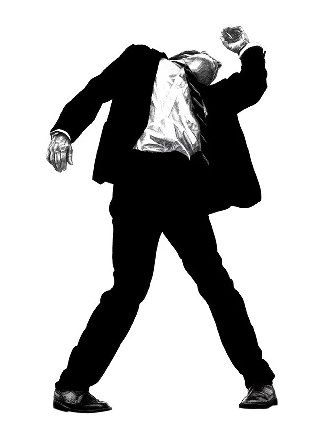 Robert Longo Men in the Cities 1993 Poster Wall Art Print Large Size New Clear - image 2 of 4